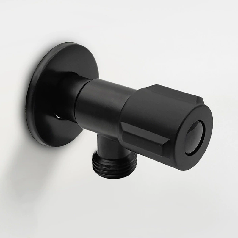 Toilet Fill Valve - Black Stainless Steel Triangle Valve Hot