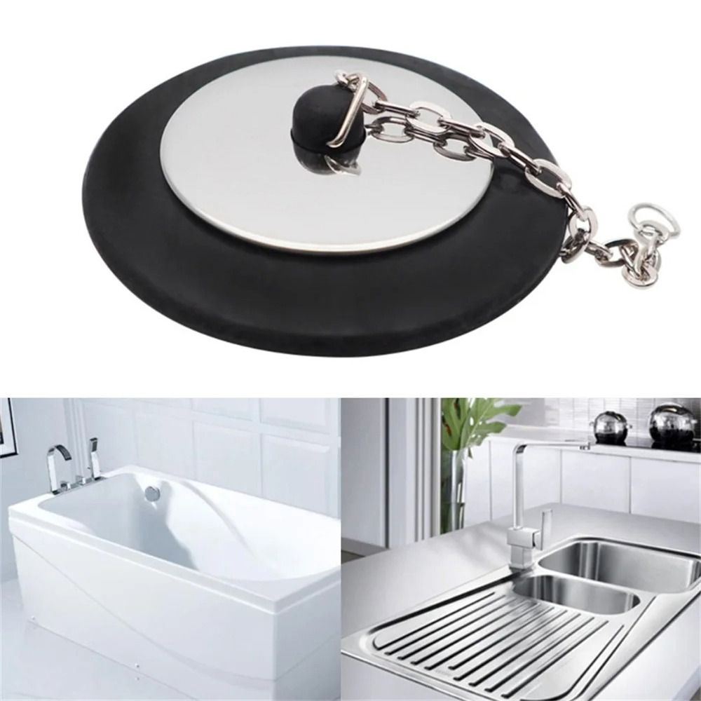 1Pcs Durable Rubber Tub Stoppe - مراجعة Drain Pipe Clip وسعره