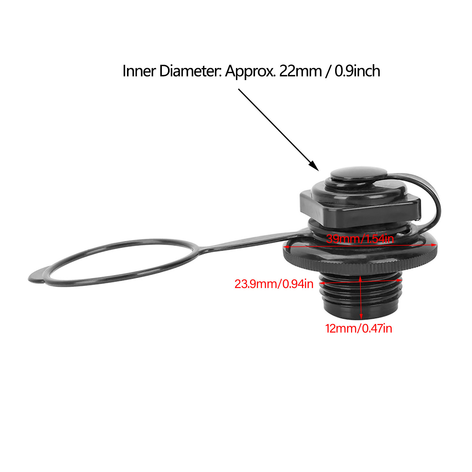 23.9mm Black Plastic Inflatabl - مراجعة Float Ball Valve وسعره