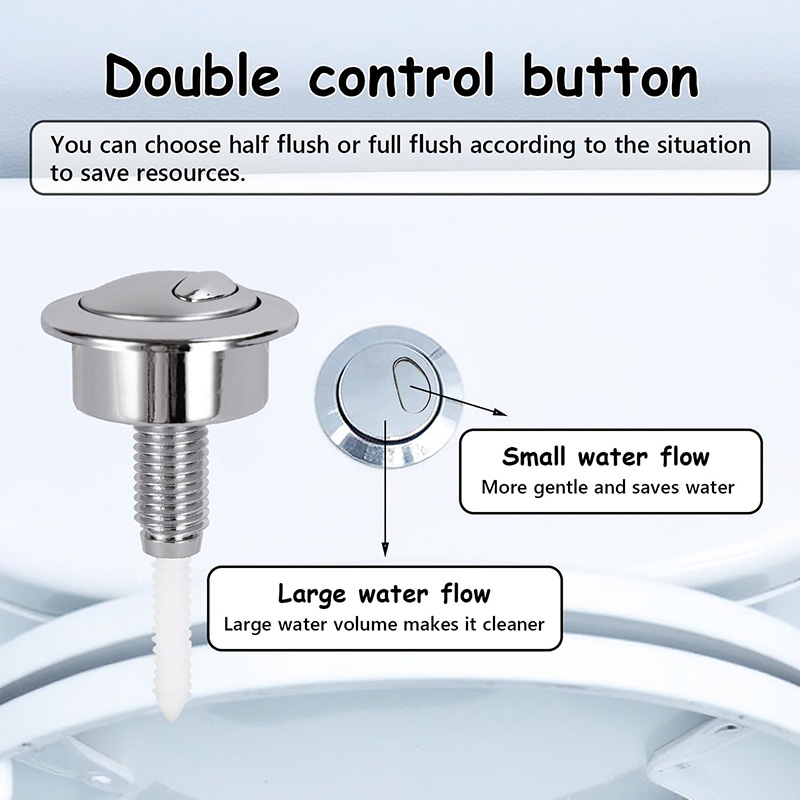 Dual Flush Toilet Button Flush - مراجعة Toilet Fill Valve وسعره