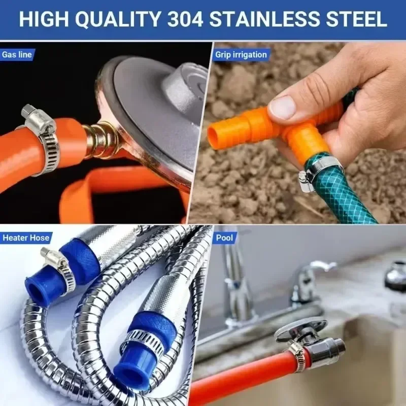 10-50pcs Hose Clips Pipe Clamp - مراجعة Drain Pipe Clip وسعره