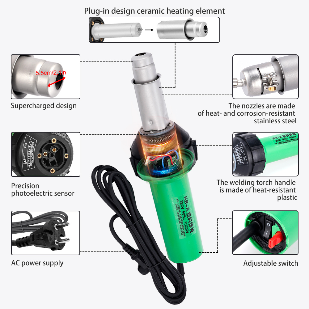 220V 1600W Plastic Welding Gun - مراجعة Pipe Freeze Spray وسعره