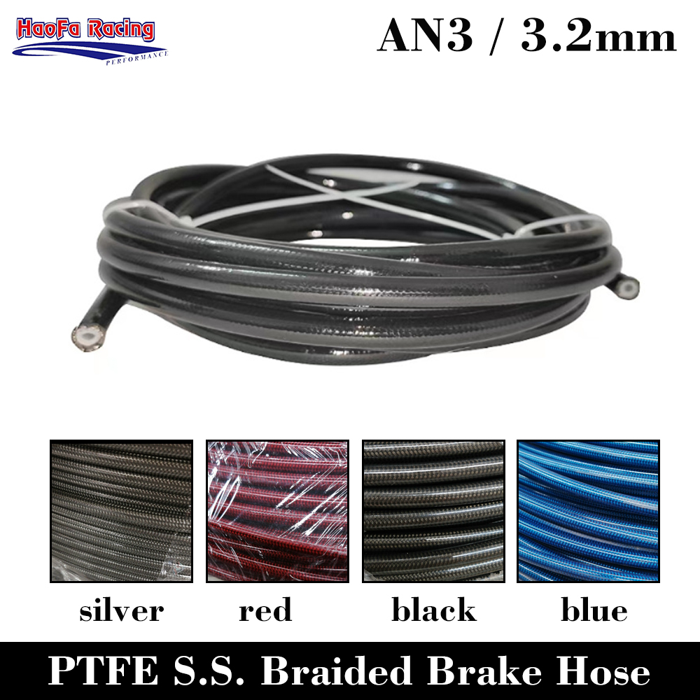 AN3 Motorcycle PTFE Brake Line - مراجعة Flexible Hose Braided وسعره