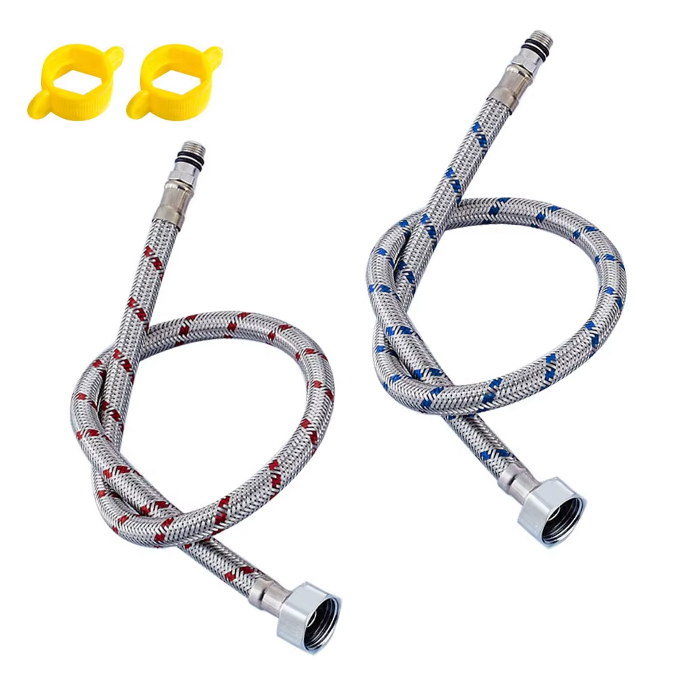 G1/2 G3/8 G9/16 50cm 1 pair St - مراجعة Flexible Hose Braided وسعره