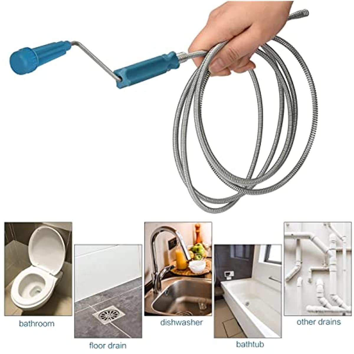 Telescopic Handle Flexible Ste - مراجعة Drain Snake Flexible وسعره