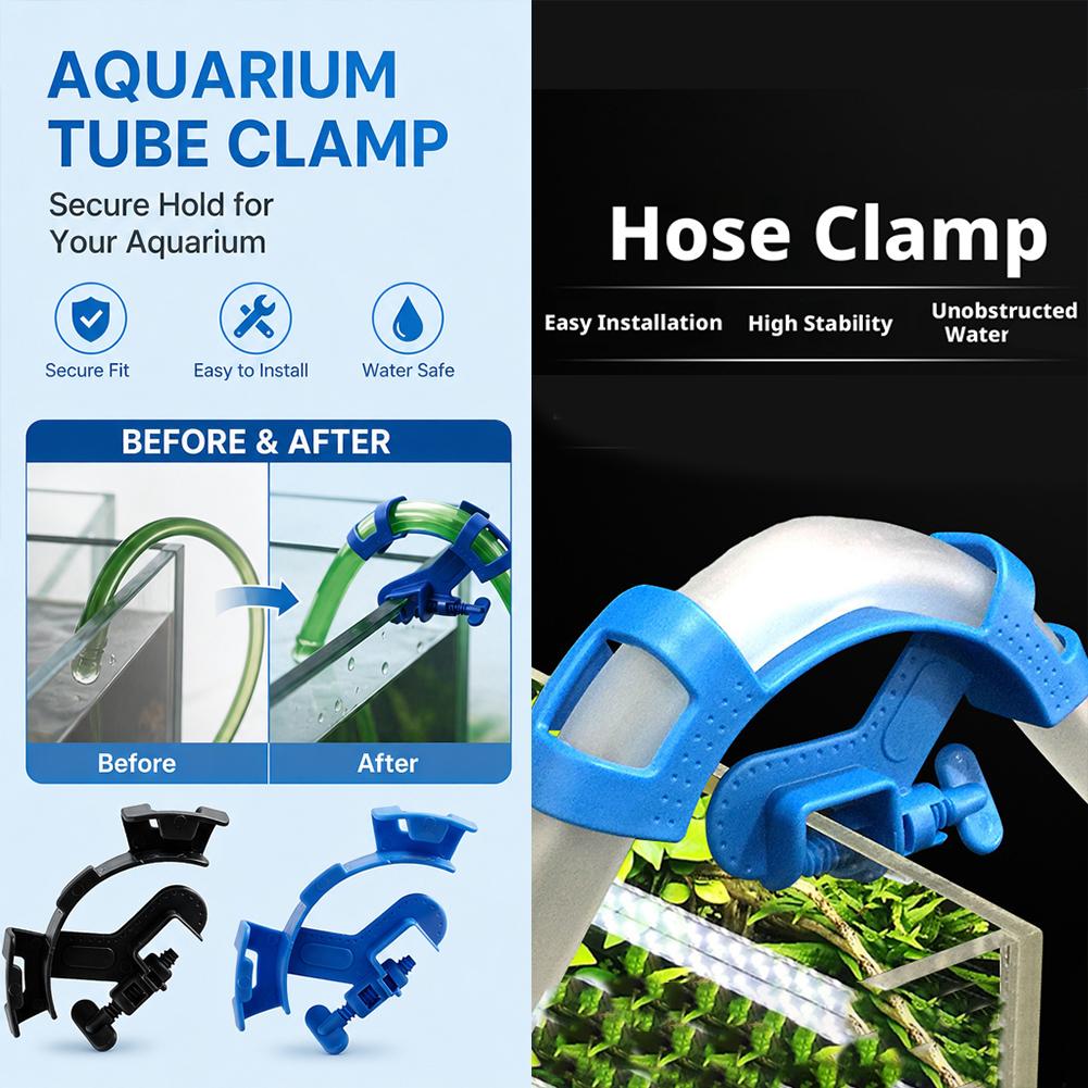 New Aquarium Filtration Holder - مراجعة Plastic Pipe Clip وسعره