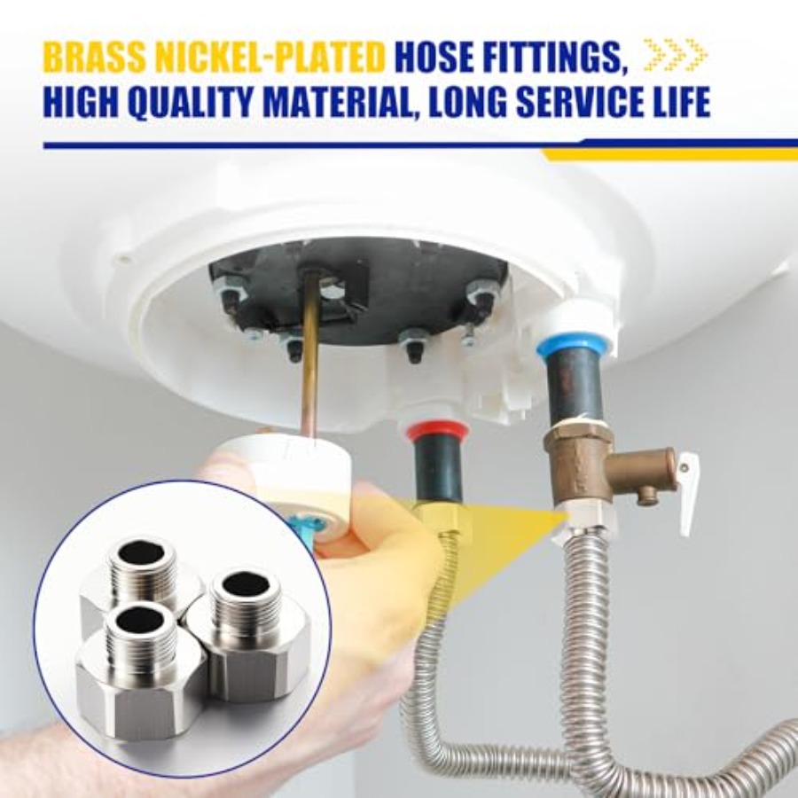 8 Pcs Brass Water Line Adapter - مراجعة Compression Fitting Brass وسعره