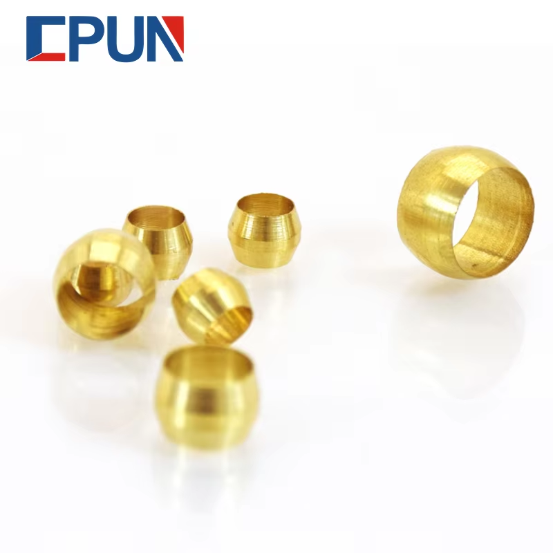 10pc Brass Double taper ferrul - مراجعة Compression Fitting Brass وسعره