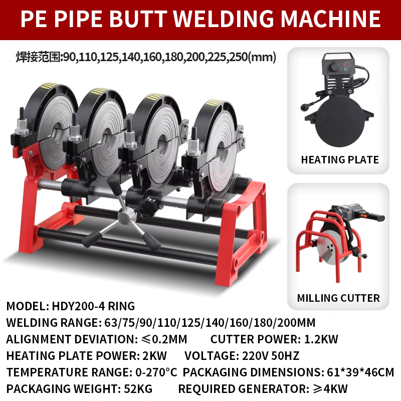 50-160/200 Four-Ring Manual PE - مراجعة Pipe Freeze Spray وسعره