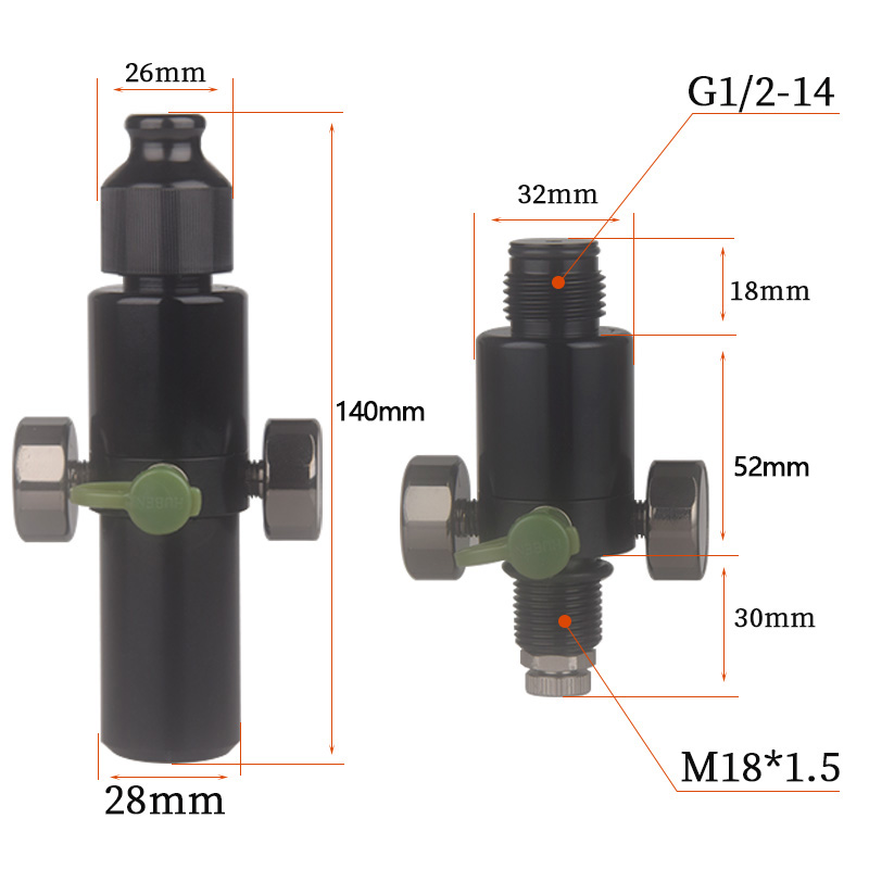 HPA Scuba M18*1.5 Pressure Reg - مراجعة Float Ball Valve وسعره