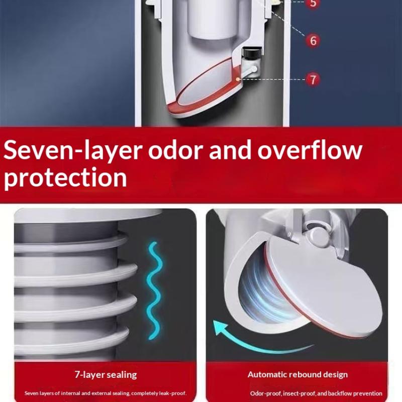 &Bathroom Sewer Seal Ring Anti - مراجعة Drain Pipe Clip وسعره