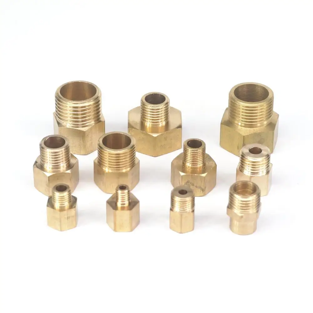 2pcs M14x1 M14x1.5 M16x1.5 Fem - مراجعة Compression Fitting Brass وسعره