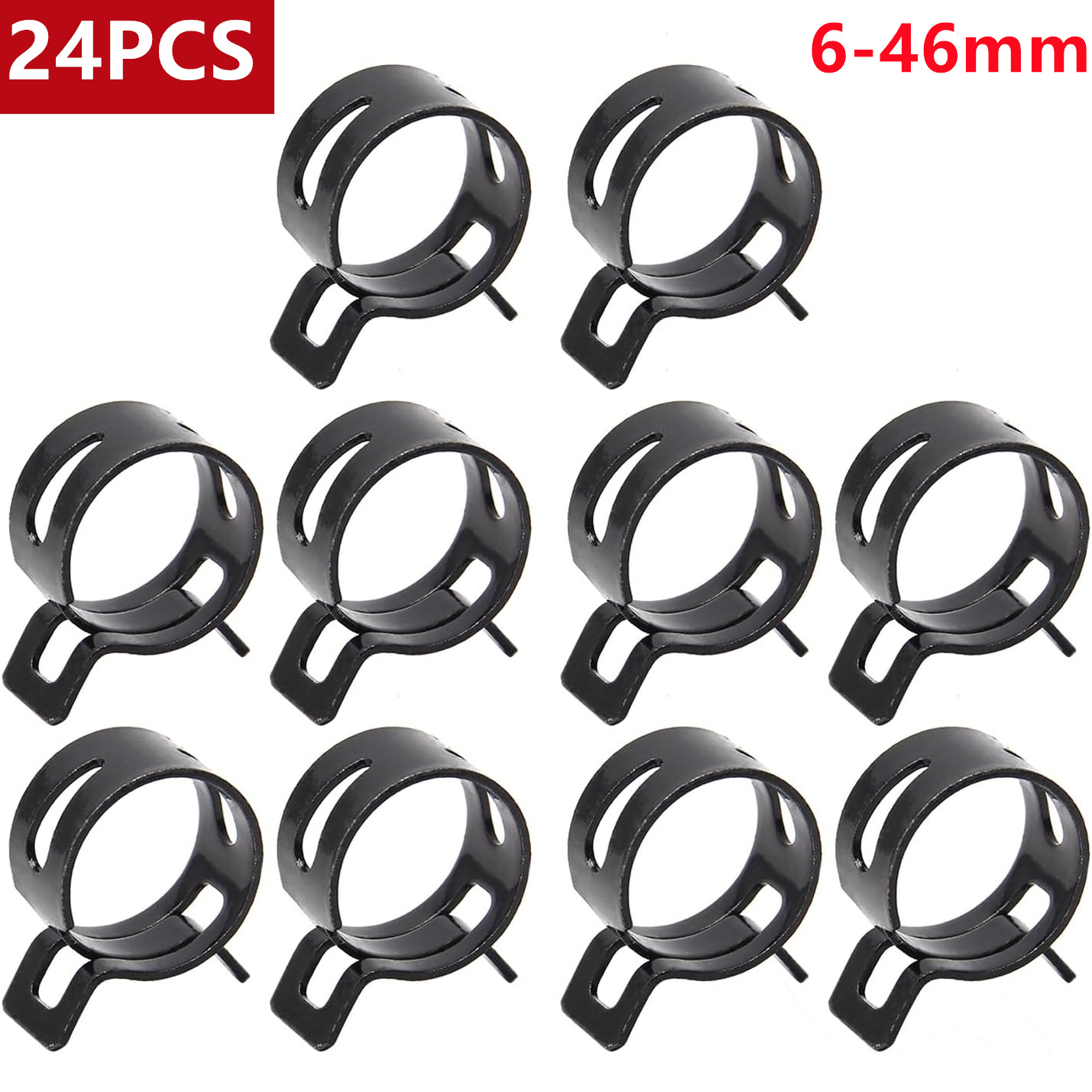 24pcs Hose Spring Clamp Clips  - مراجعة Drain Pipe Clip وسعره