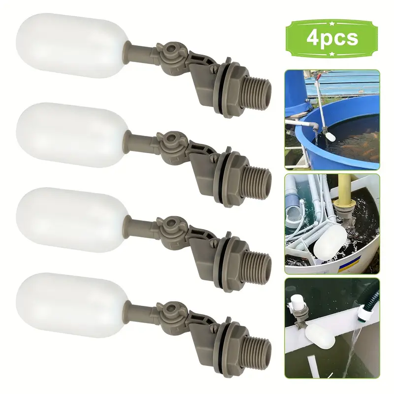 4Pcs Farm Cattle Plastic Water - مراجعة Float Ball Valve وسعره