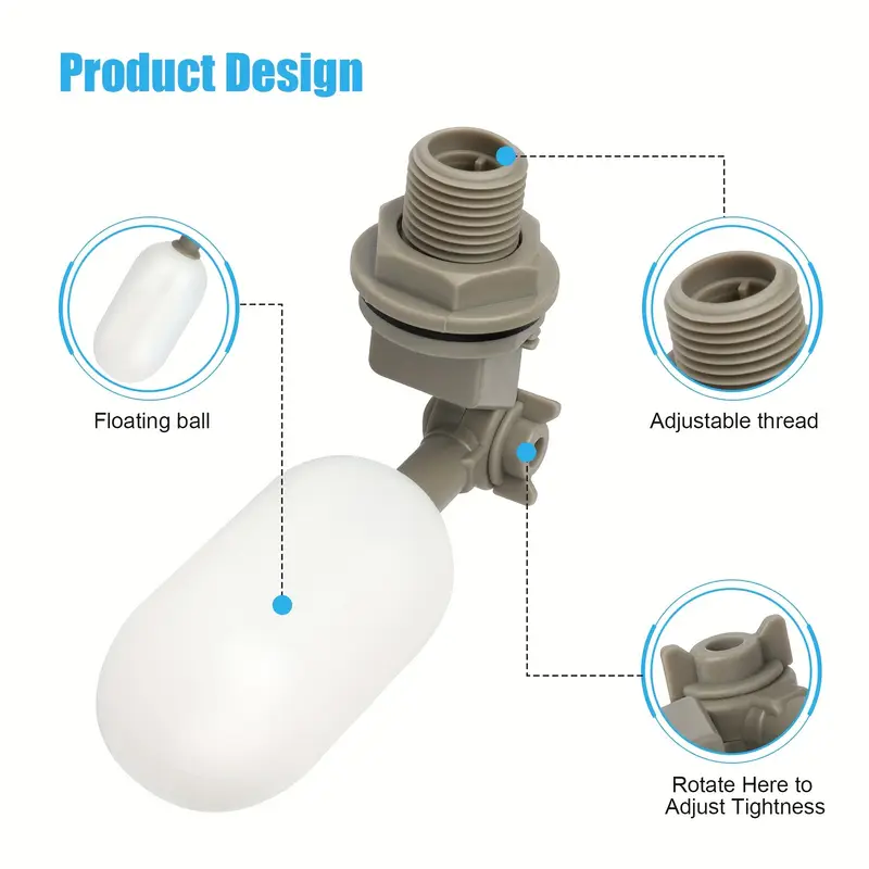 4Pcs Farm Cattle Plastic Water - مراجعة Float Ball Valve وسعره