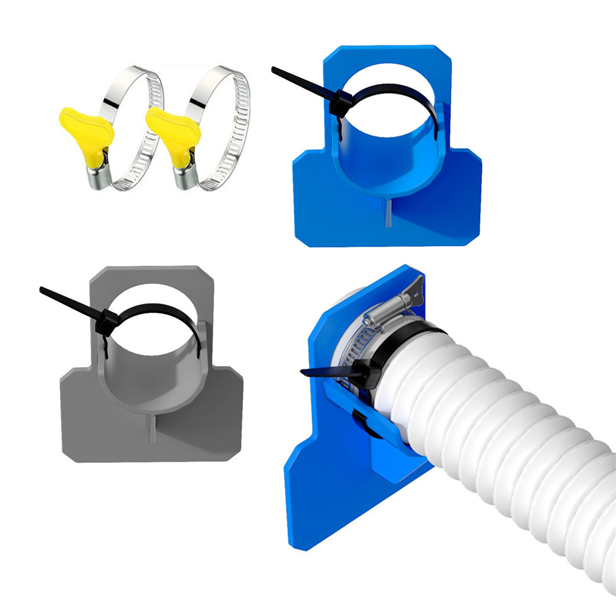 1 Set Swimming Pool Pipe Fixin - مراجعة Plastic Pipe Clip وسعره