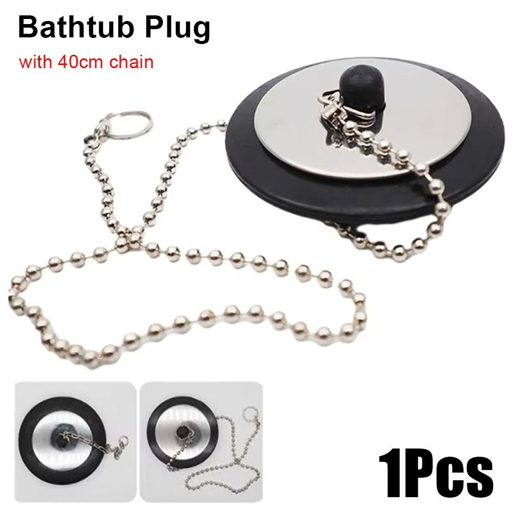 1Pcs Durable Rubber Tub Stoppe - مراجعة Drain Pipe Clip وسعره
