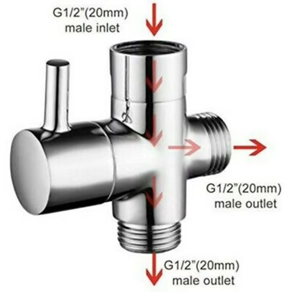 G1/2in 3 Way Diverter Valve T- - مراجعة Shower Valve Cartridge وسعره