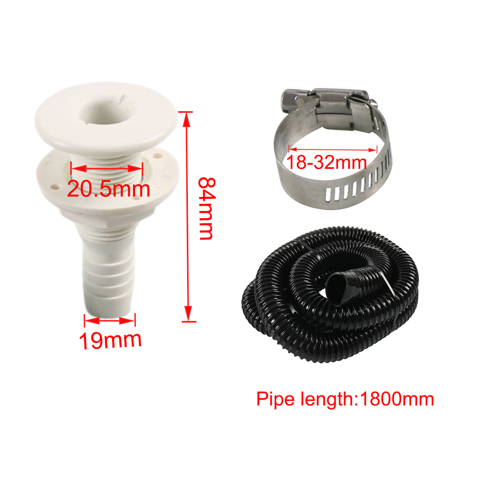 3/4 inch Hose Bilge Pump Insta - مراجعة Drain Pipe Clip وسعره