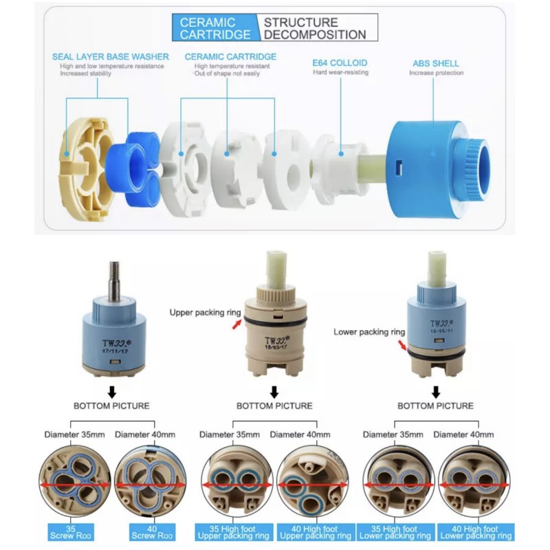 Faucets Mixing Spool Valve 25  - مراجعة Shower Valve Cartridge وسعره
