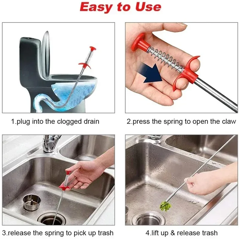 Flexible Spring Snake Drain Pi - مراجعة Drain Snake Flexible وسعره