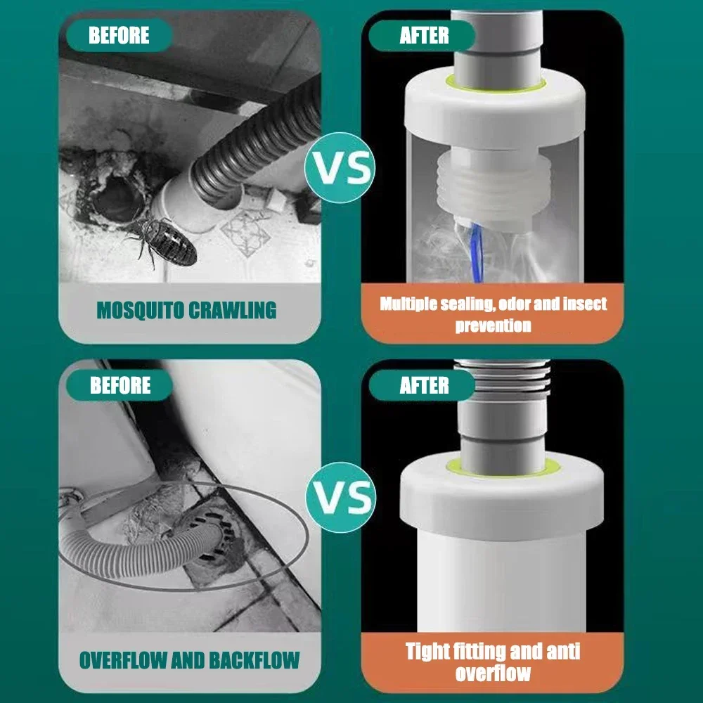 Pipe Drain Sealing Plug Deodor - مراجعة Drain Pipe Clip وسعره